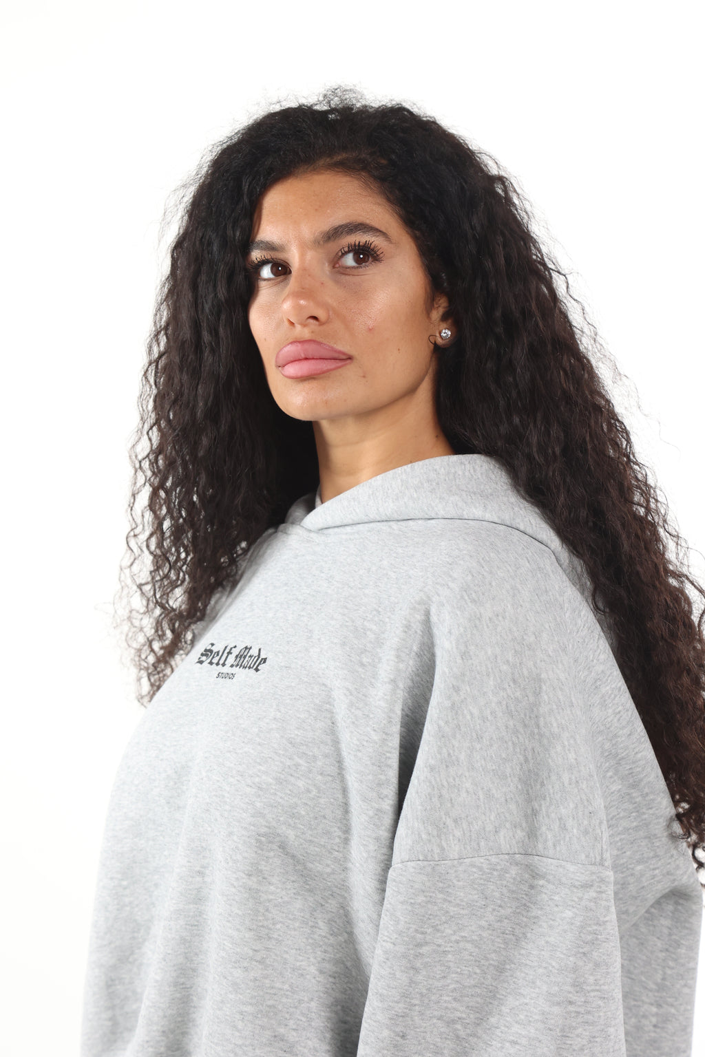 Self Made Hoodie Grigia