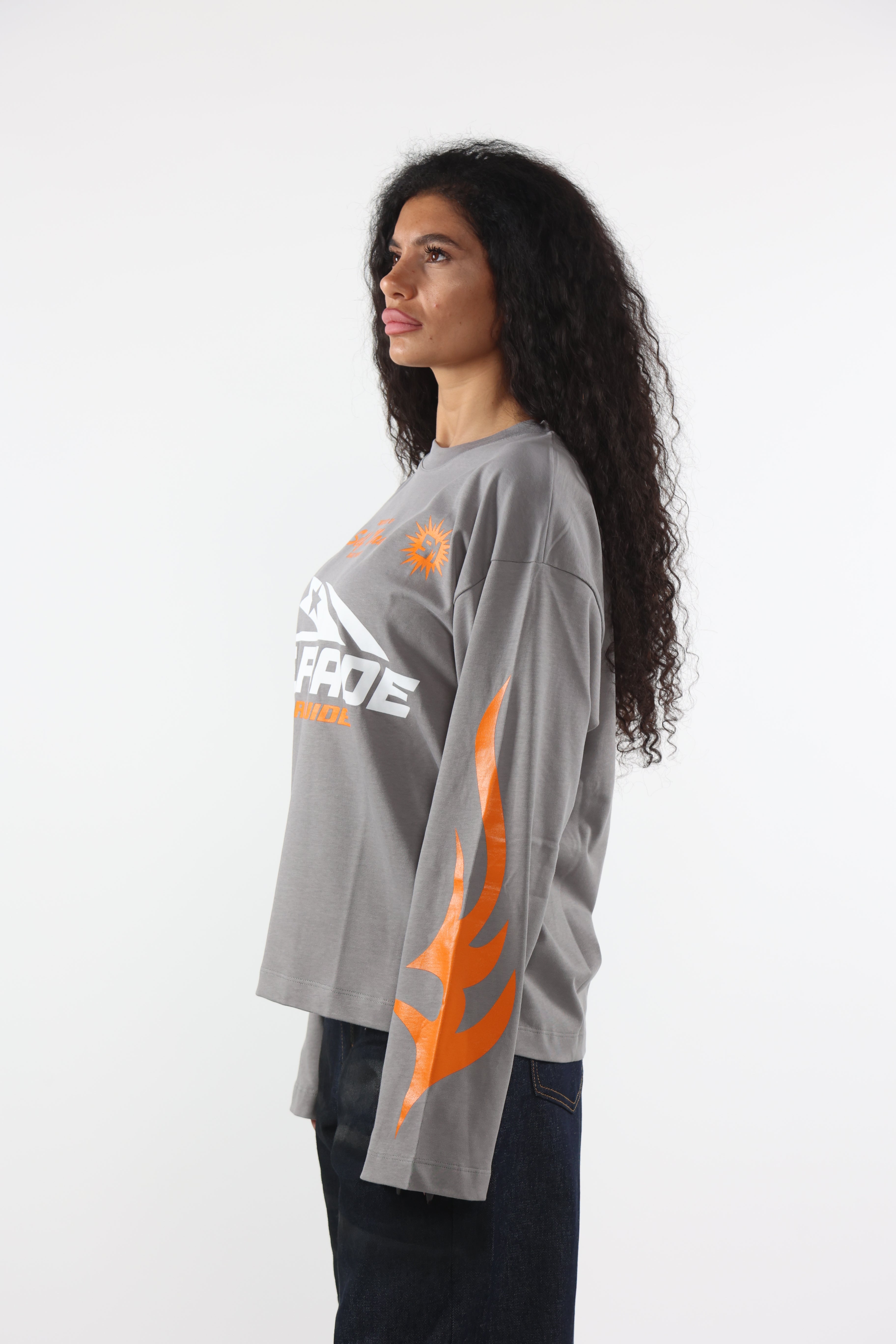 Long Sleeve Flames Mud