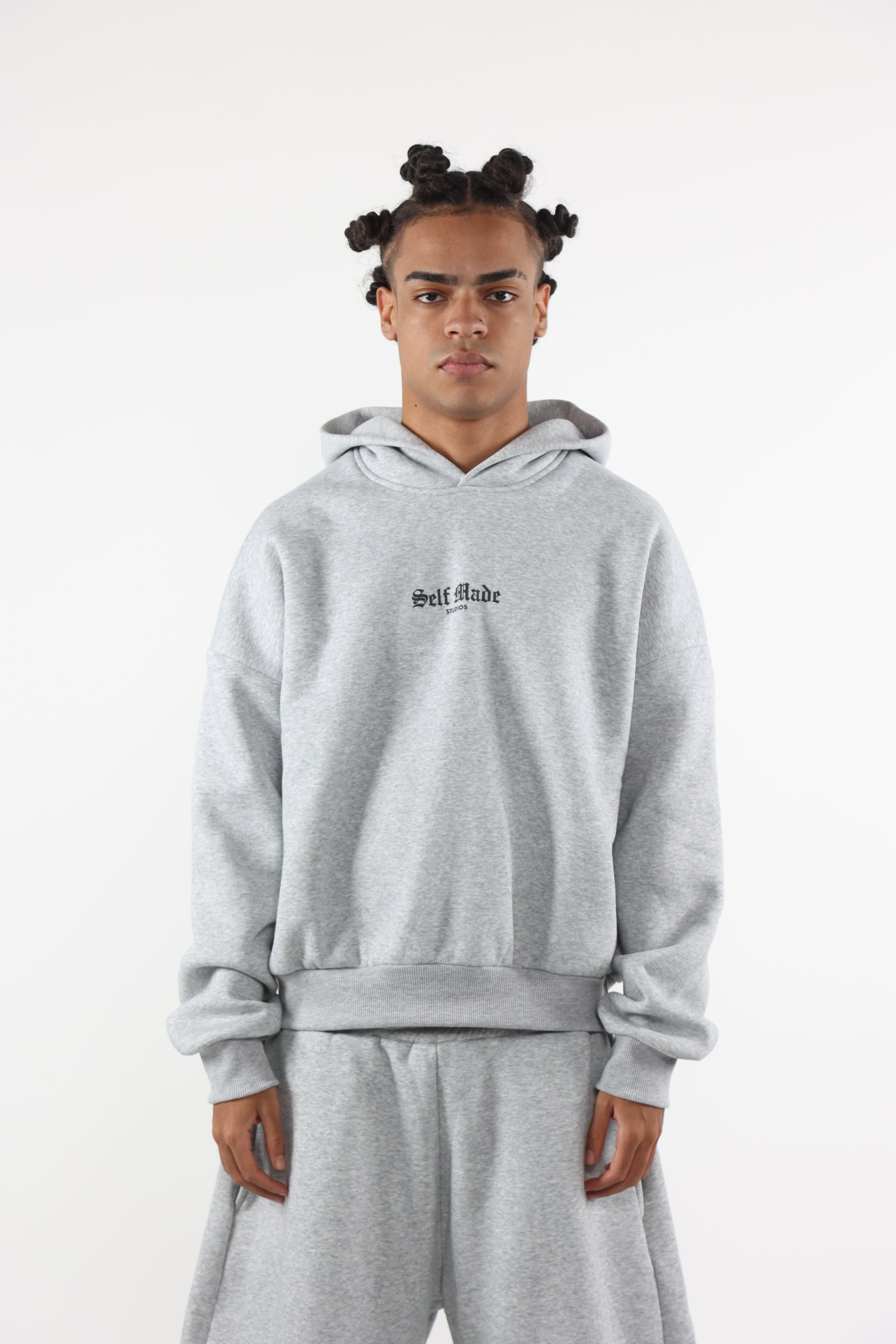 Self Made Hoodie Grigia