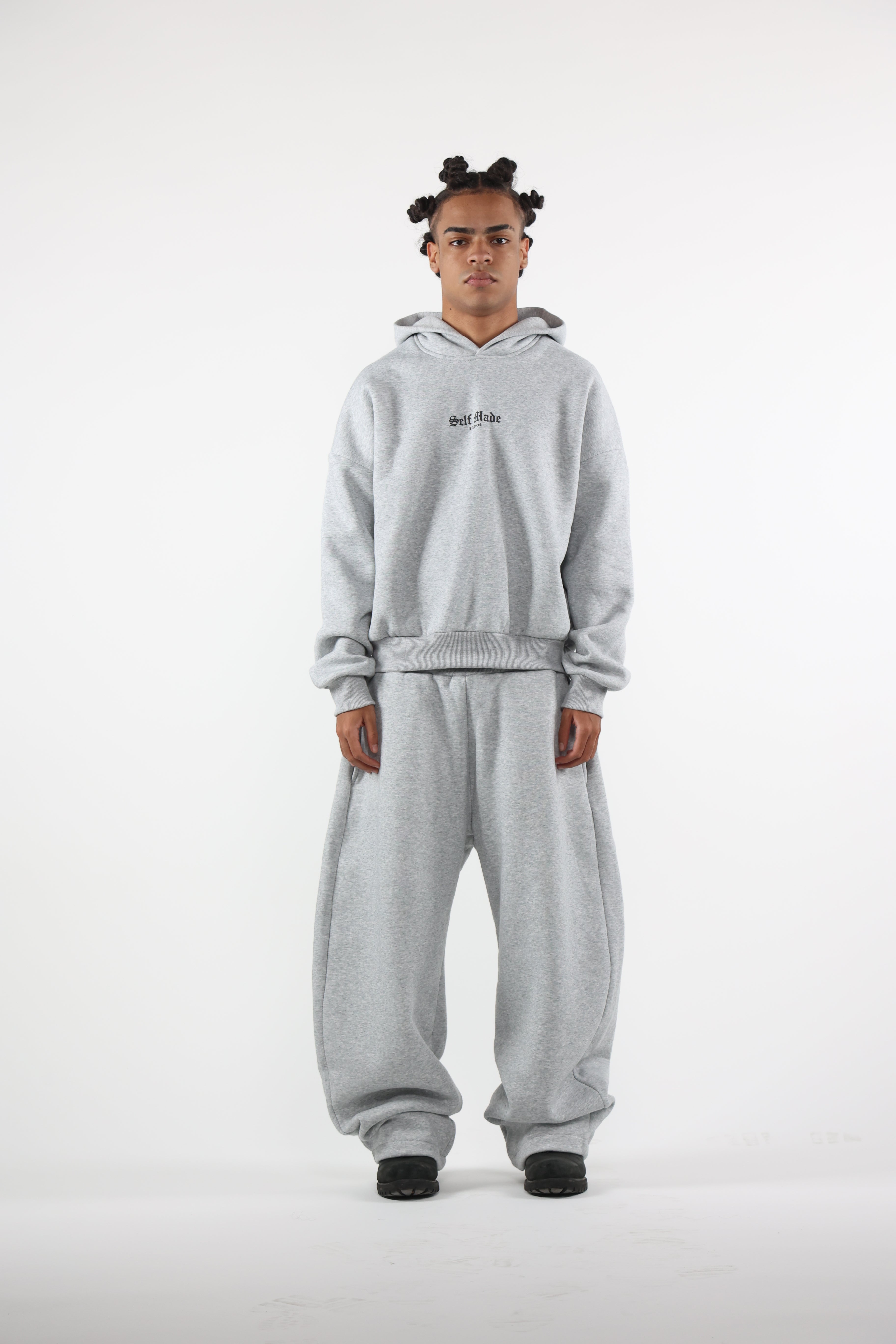 Self Made Hoodie Grigia