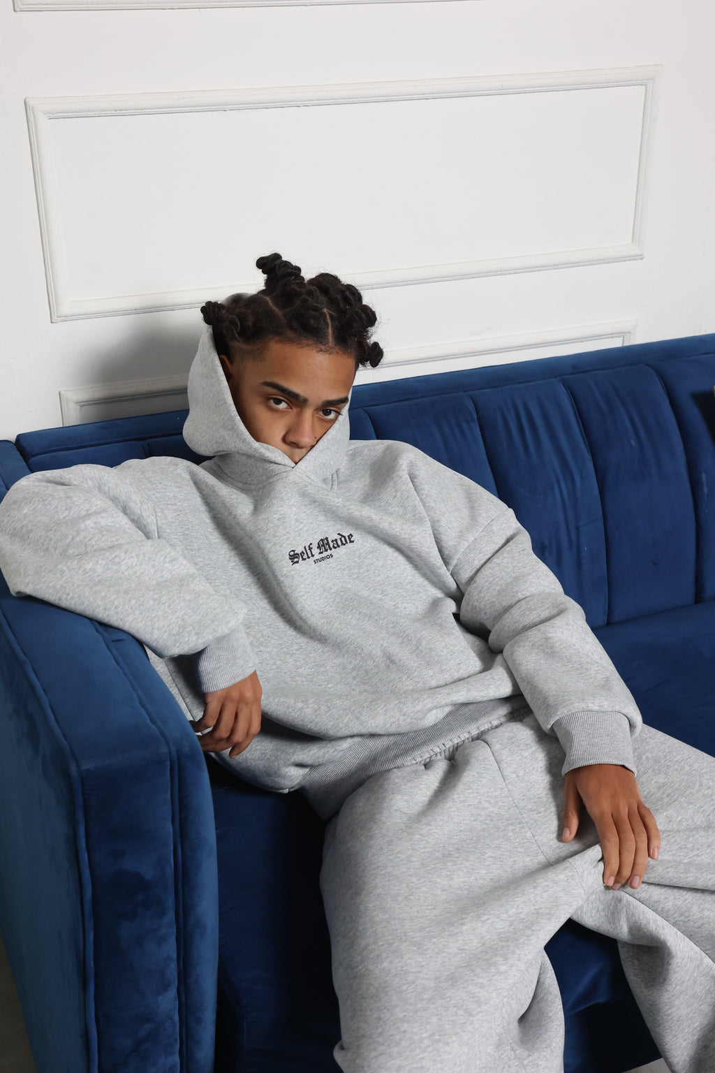 Self Made Hoodie Grigia