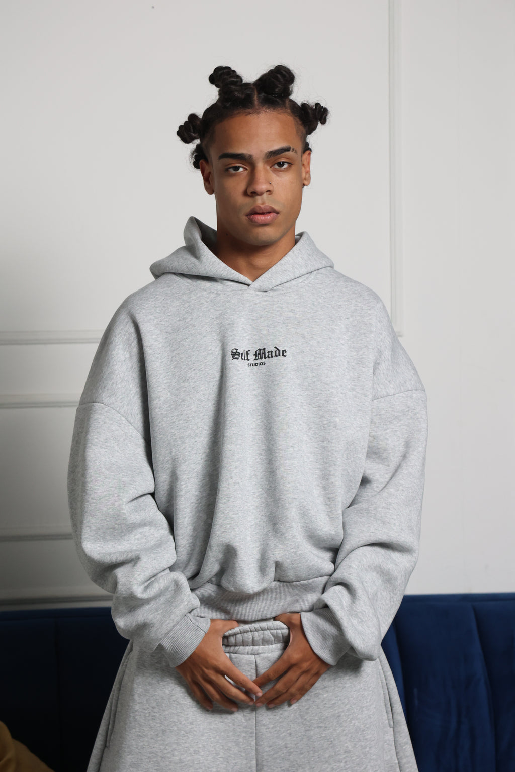 Self Made Hoodie Grigia