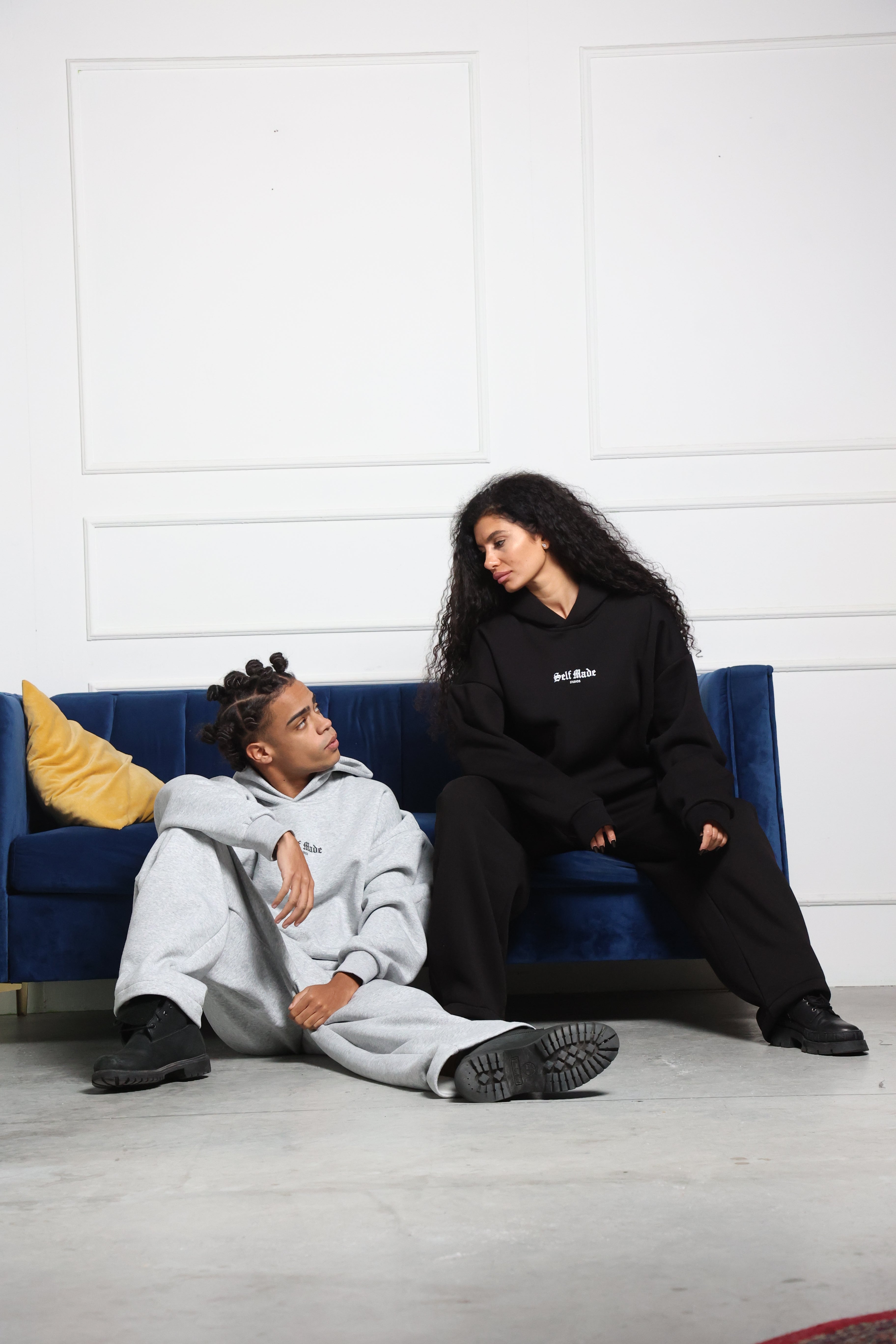 Self Made Hoodie Grigia