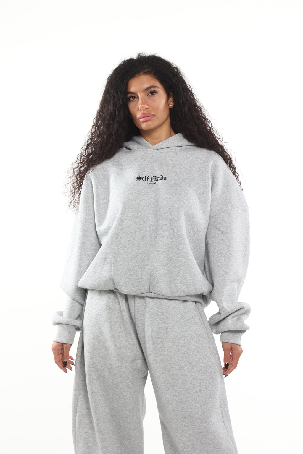 Self Made Hoodie Grigia