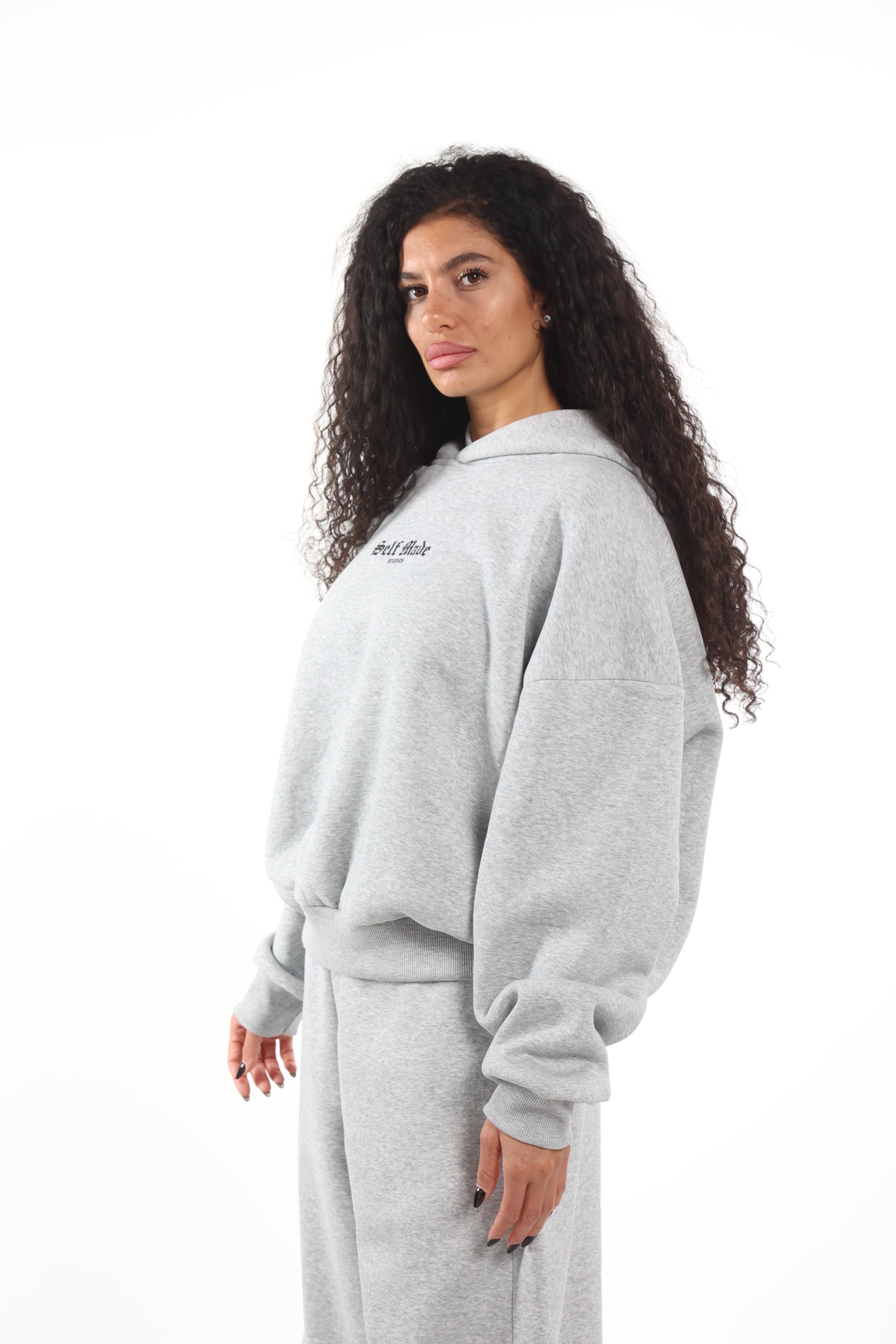 Self Made Hoodie Grigia